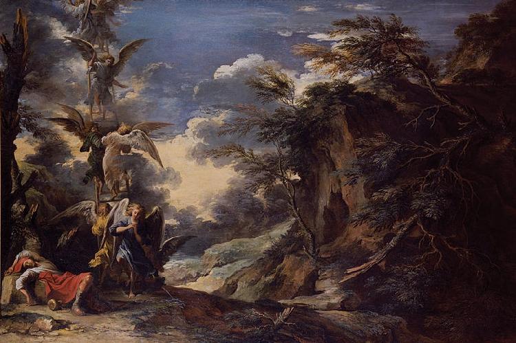 Salvator Rosa Jacob s Dream oil painting picture